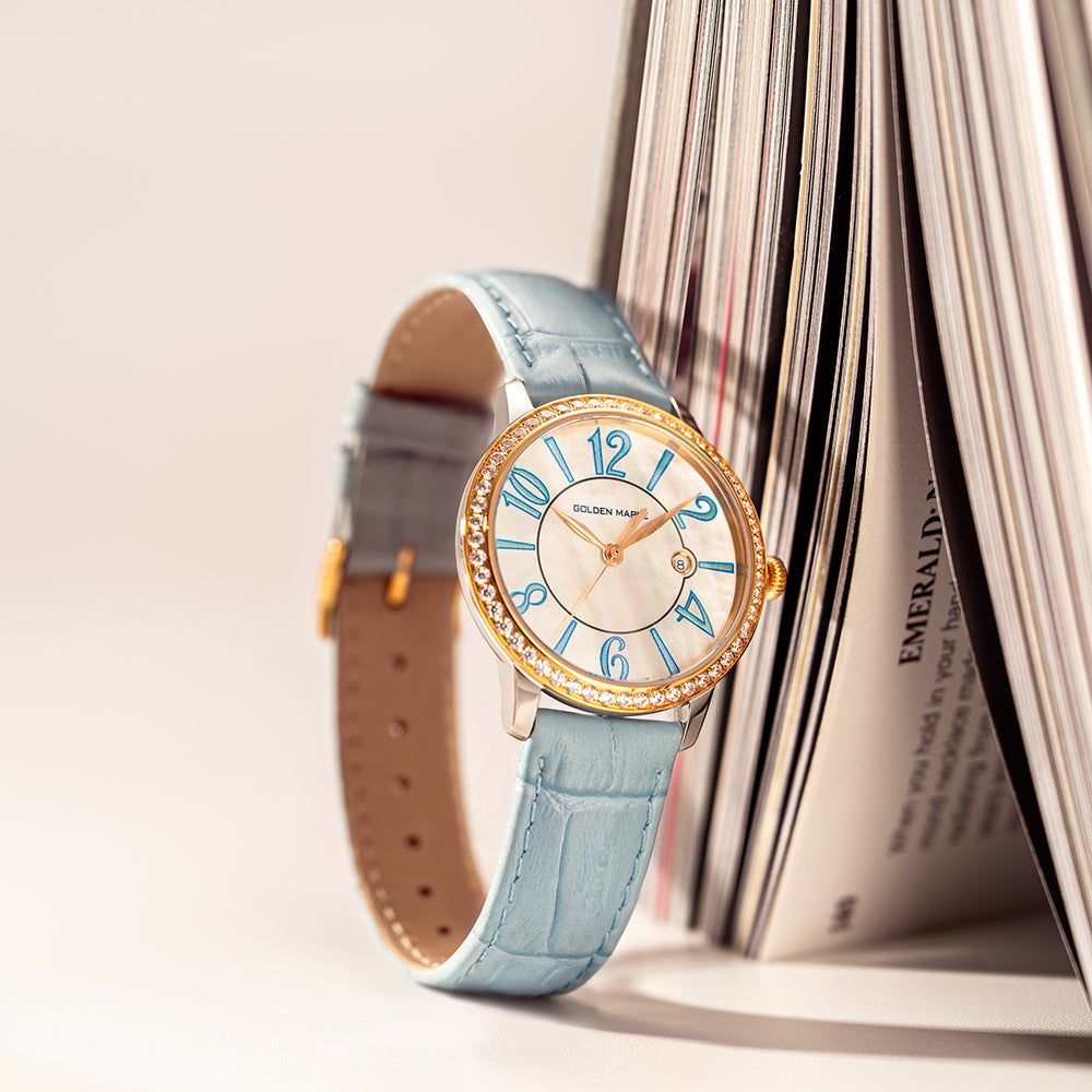 Sky Wanderer Round Watch - Classic Everyday Timepiece | Golden Maple ...