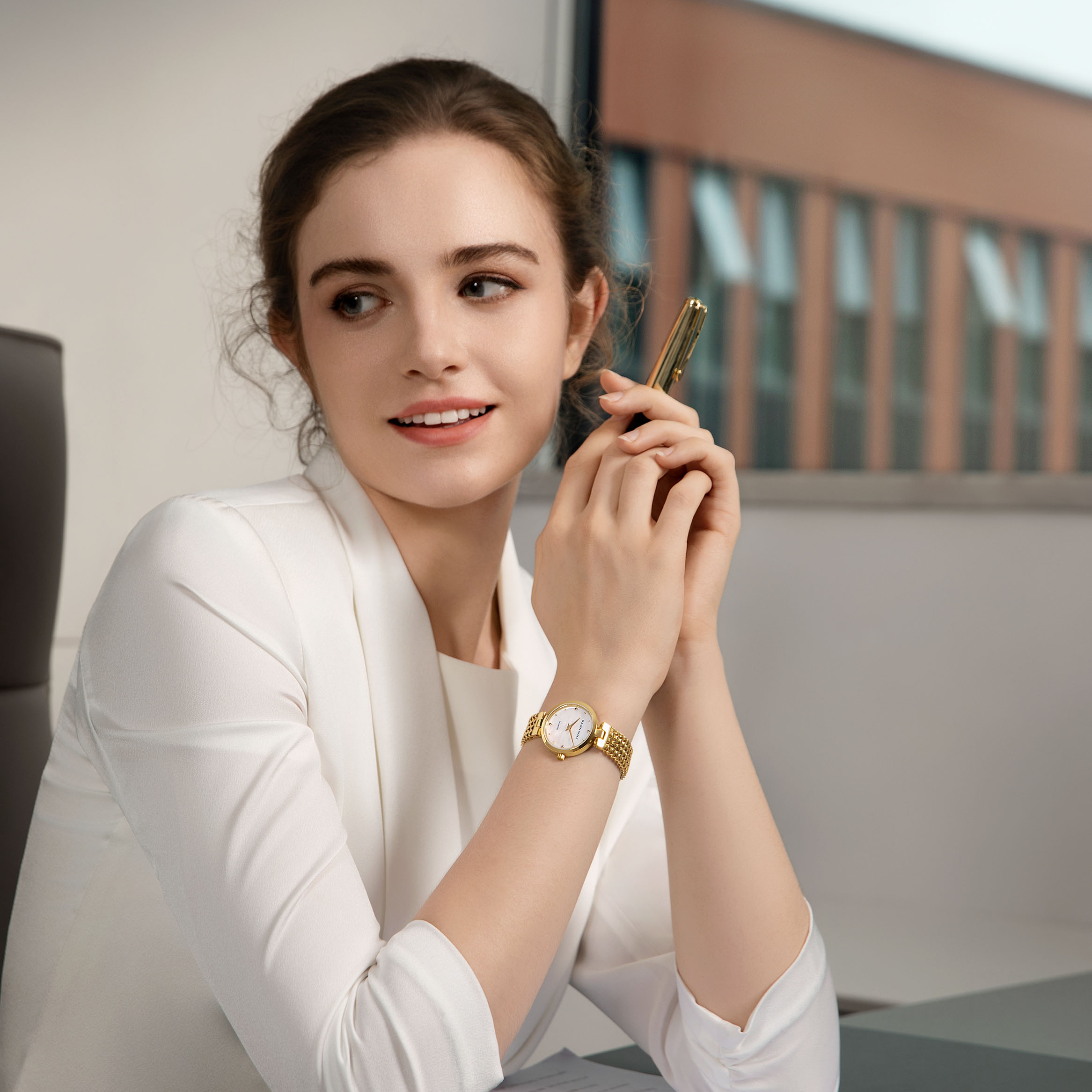 Golden Maple （GM）Astral Women's Watch - White