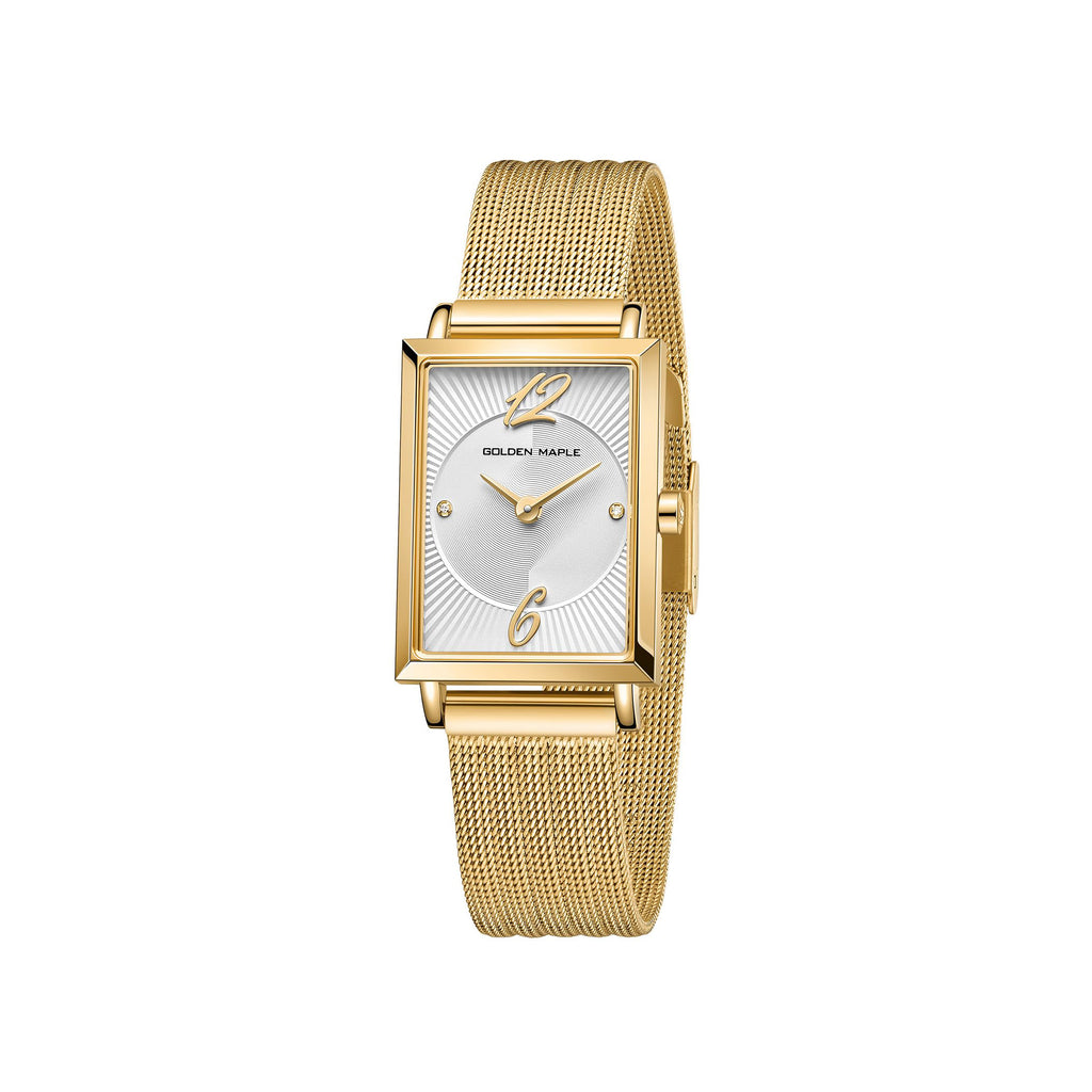 Square Rose Gold Watch - Gold