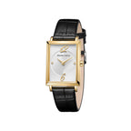 Square Rose Gold Watch -  White