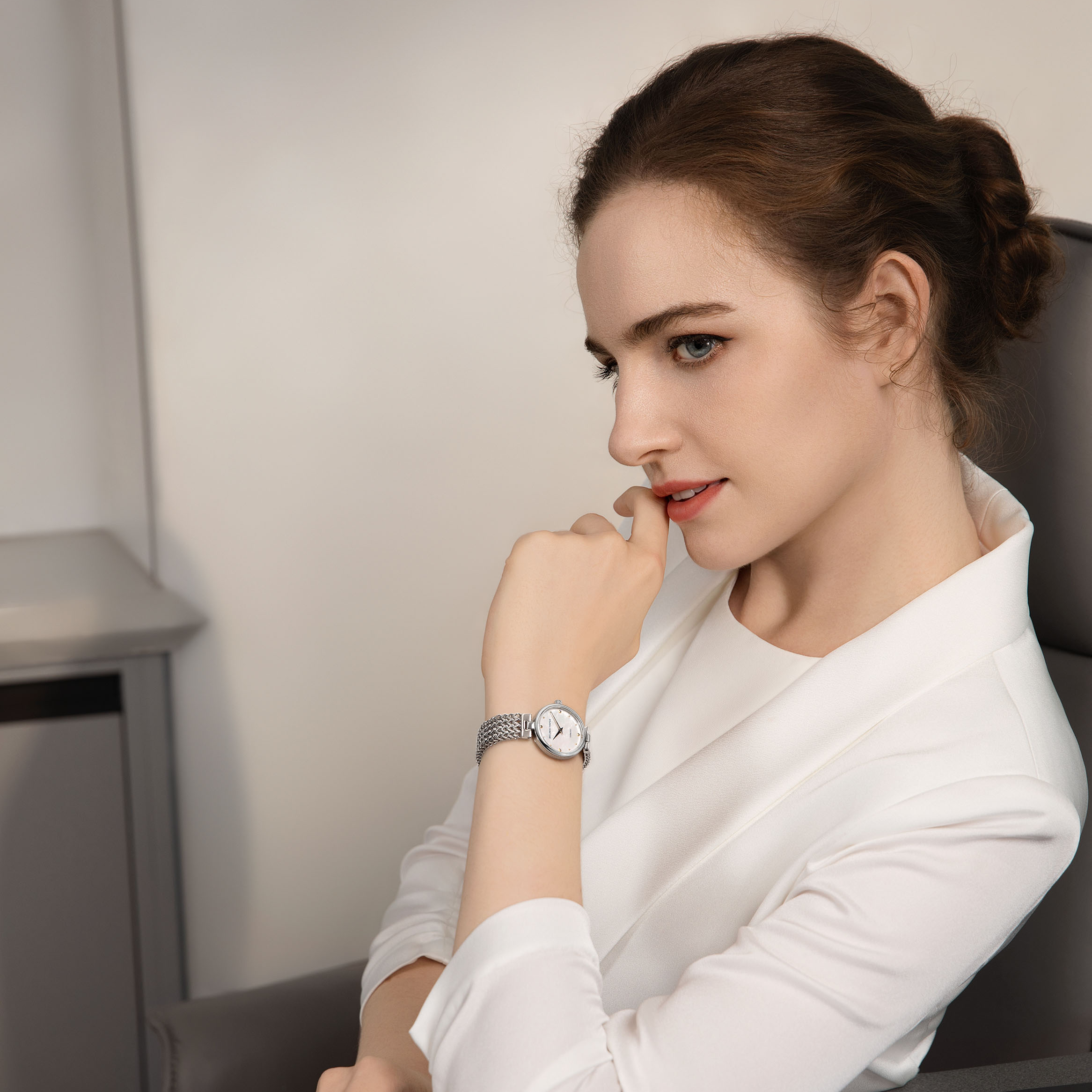 Golden Maple （GM）Astral Women's Watch - Silver/White