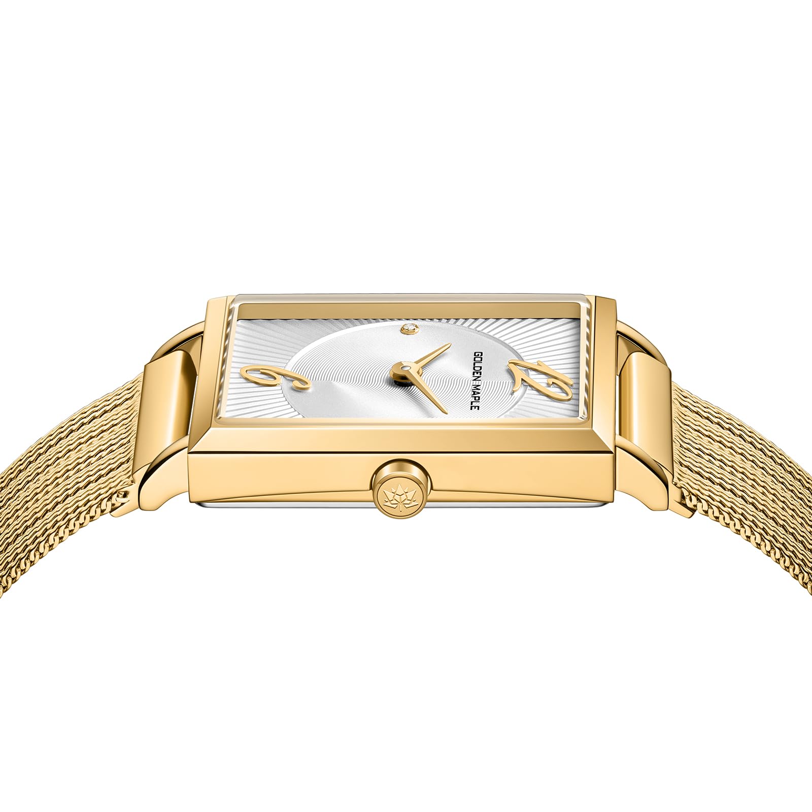 Square Rose Gold Watch - Gold