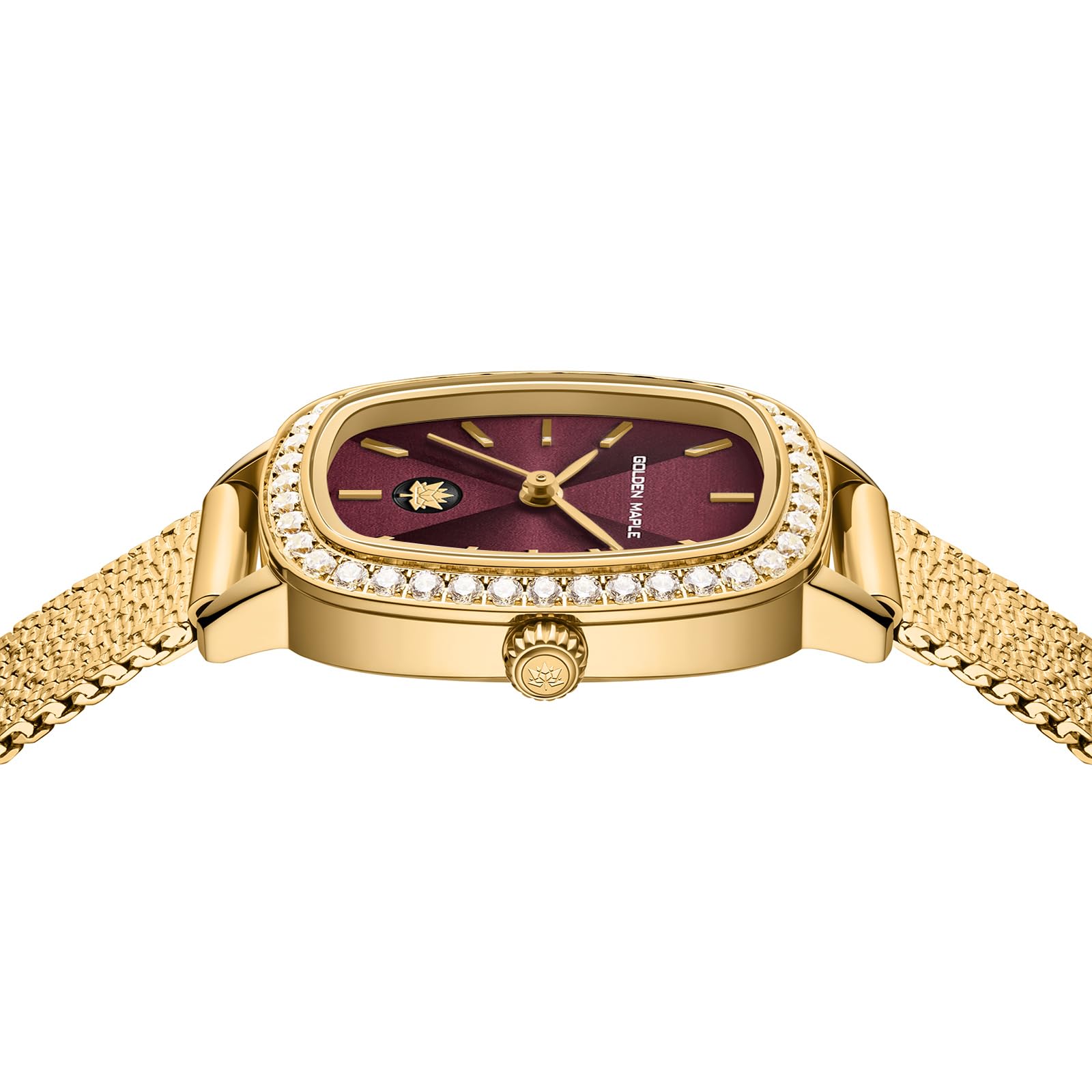 GOLDEN MAPLE Dainty Watches for Women - Coffee