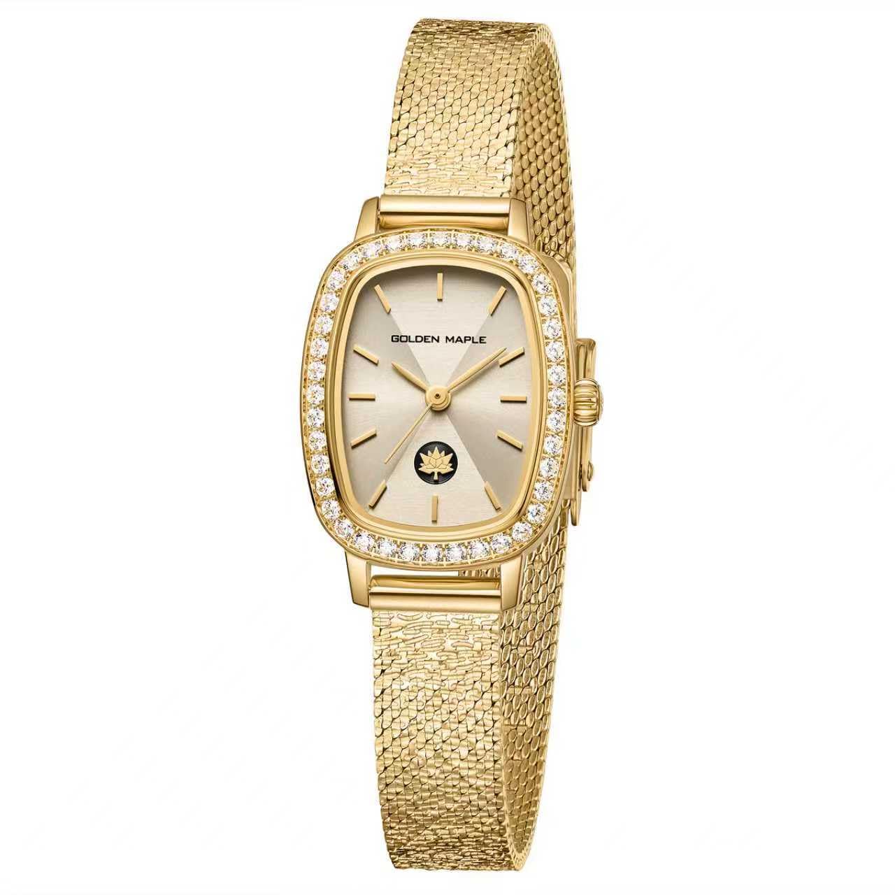 GOLDEN MAPLE Dainty Watches for Women - Gold