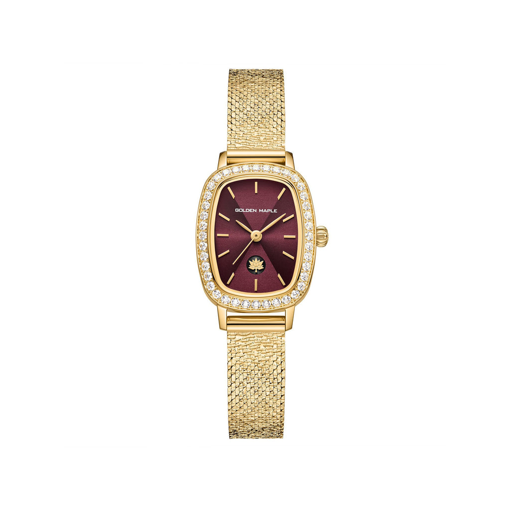 GOLDEN MAPLE Dainty Watches for Women - Coffee