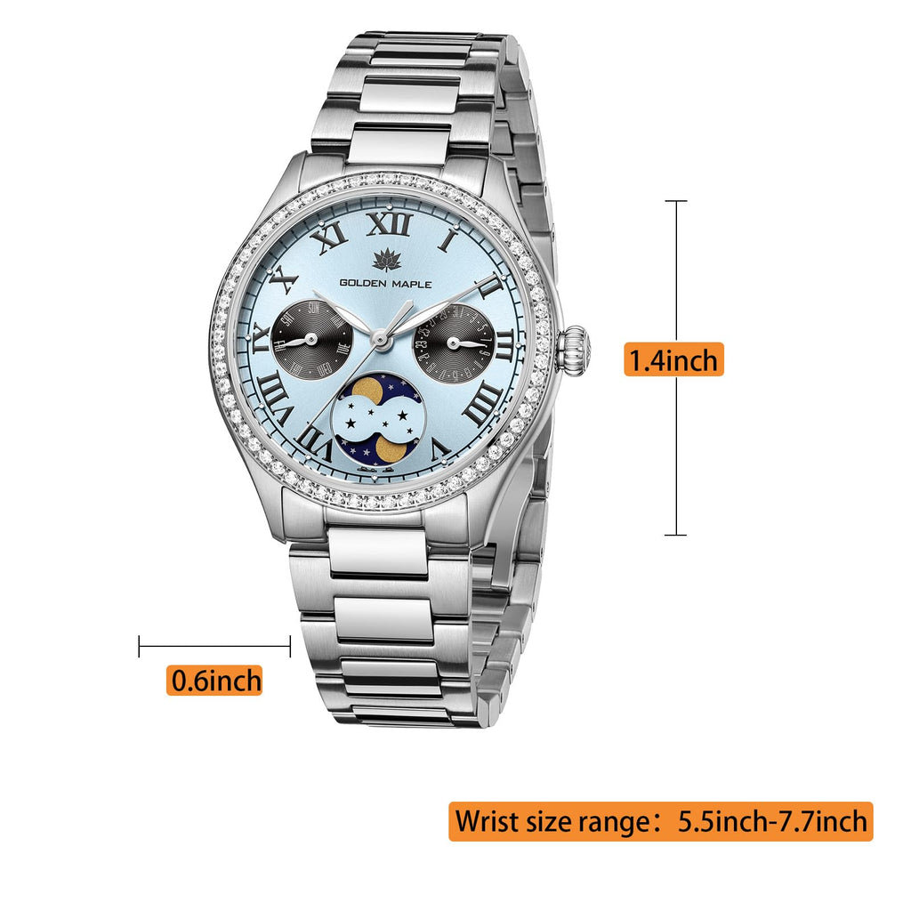 GOLDEN MAPLE Luxury Watch - Blue