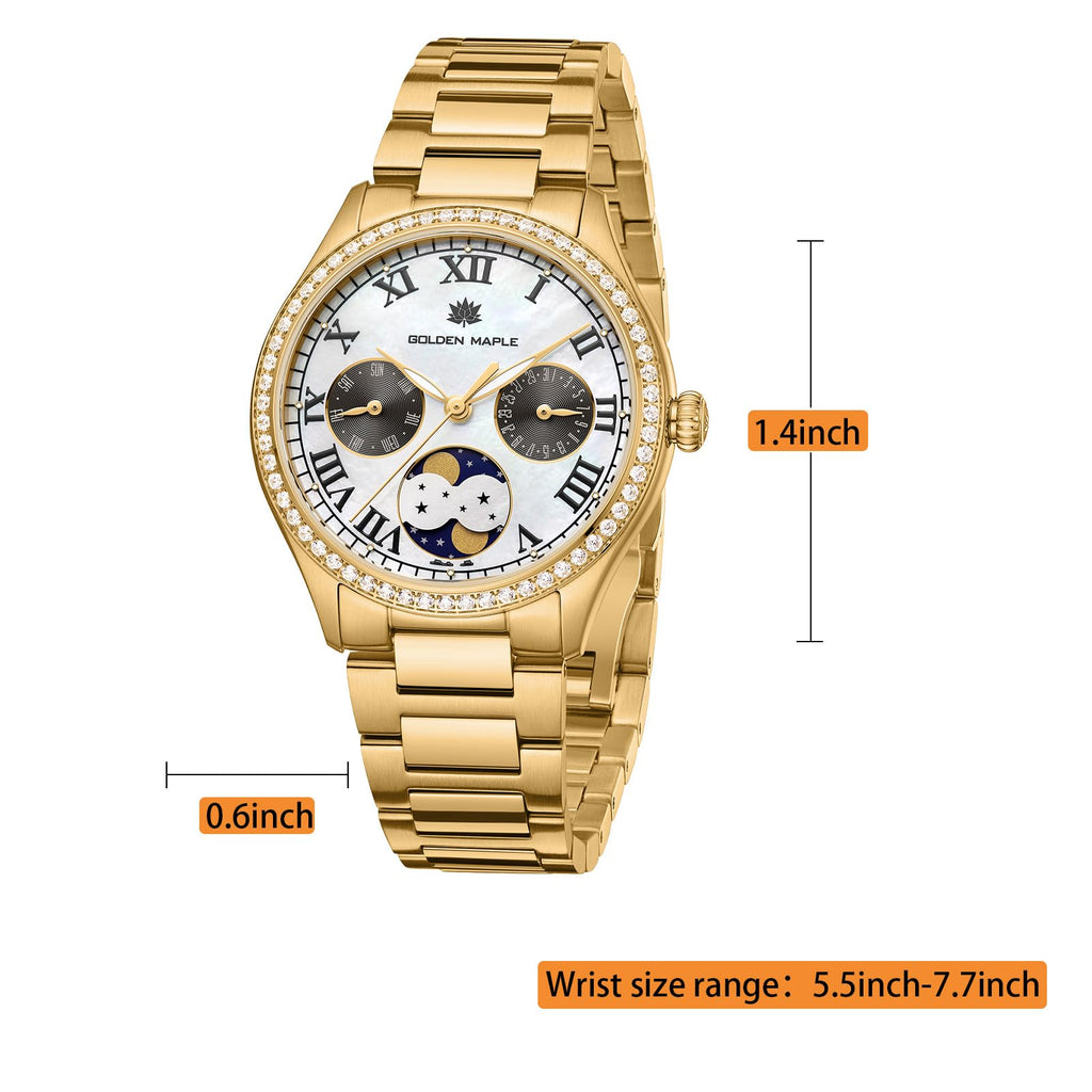GOLDEN MAPLE Luxury Watch -  Gold