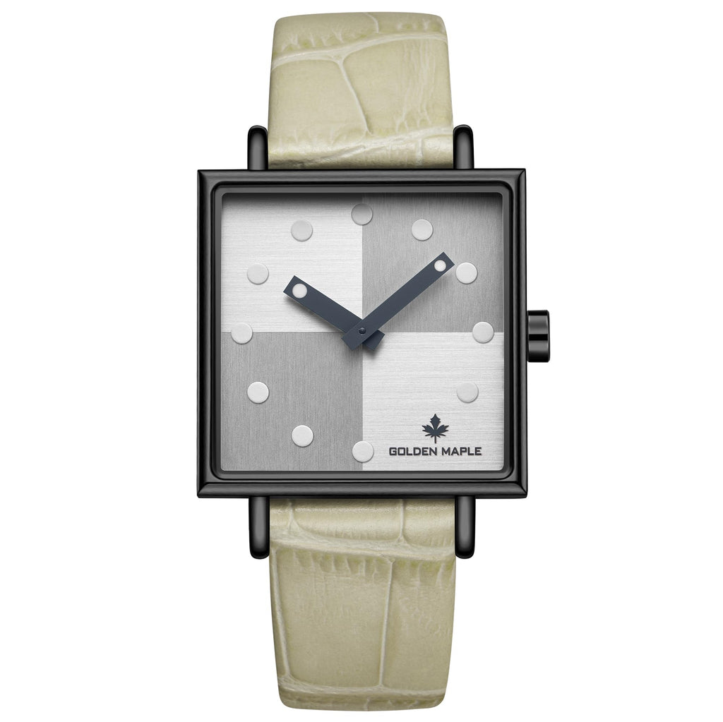 Golden Maple （GM） Facet Women's Watch -  Gray/White