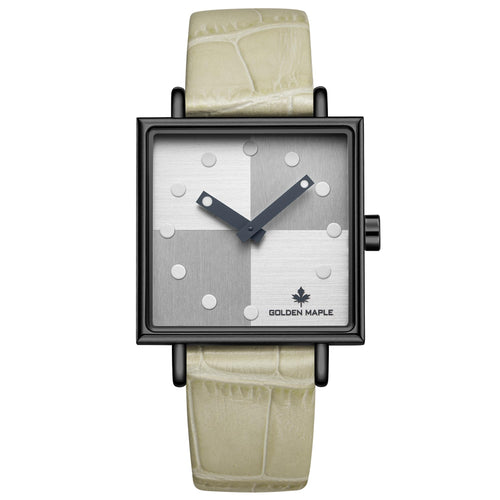 Golden Maple （GM） Facet Women's Watch -  Gray/White
