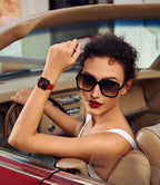 Golden Maple （GM） Facet Women's Watch -  Red/Black