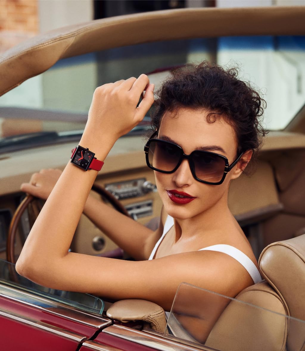 Golden Maple （GM） Facet Women's Watch -  Red/Black