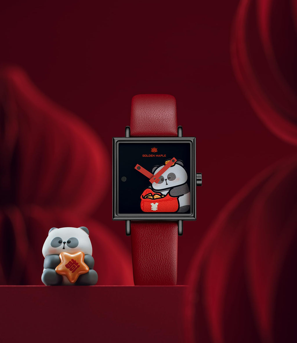 Golden Maple （GM） Facet Women's Watch -  White