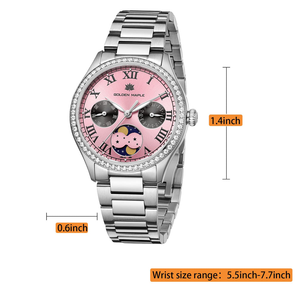 Golden Maple （GM）Lynx Women's Watch - Pink