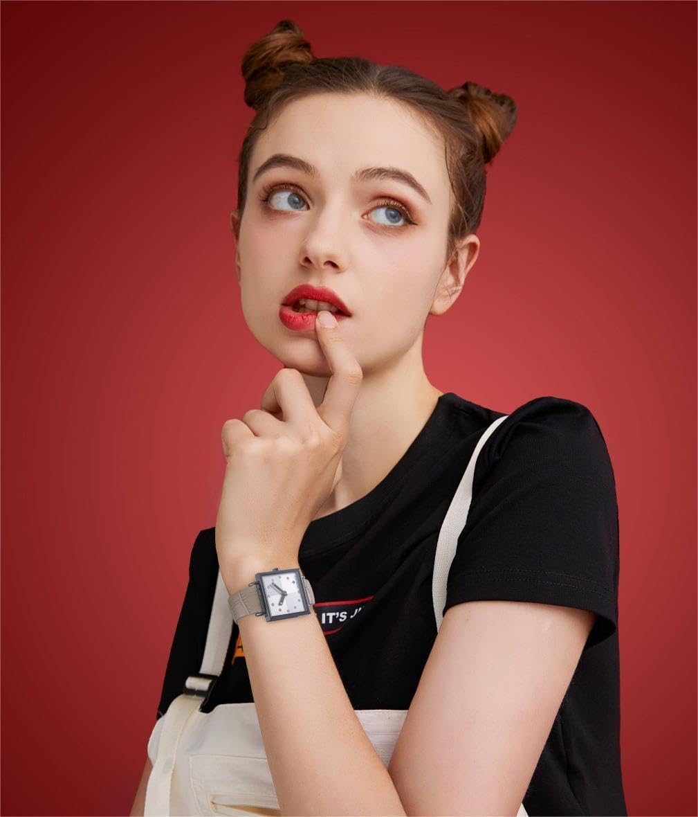 SQUARE Ⅲ SERIES Watch -  Gray/White