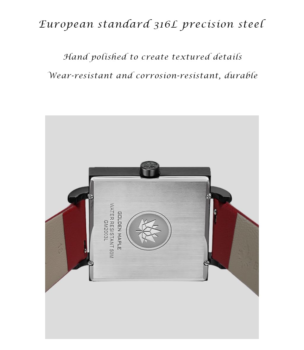 SQUARE Ⅲ SERIES Watch -  Red/Black