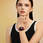 White Facet Women's Watch - Golden Maple Facet Series