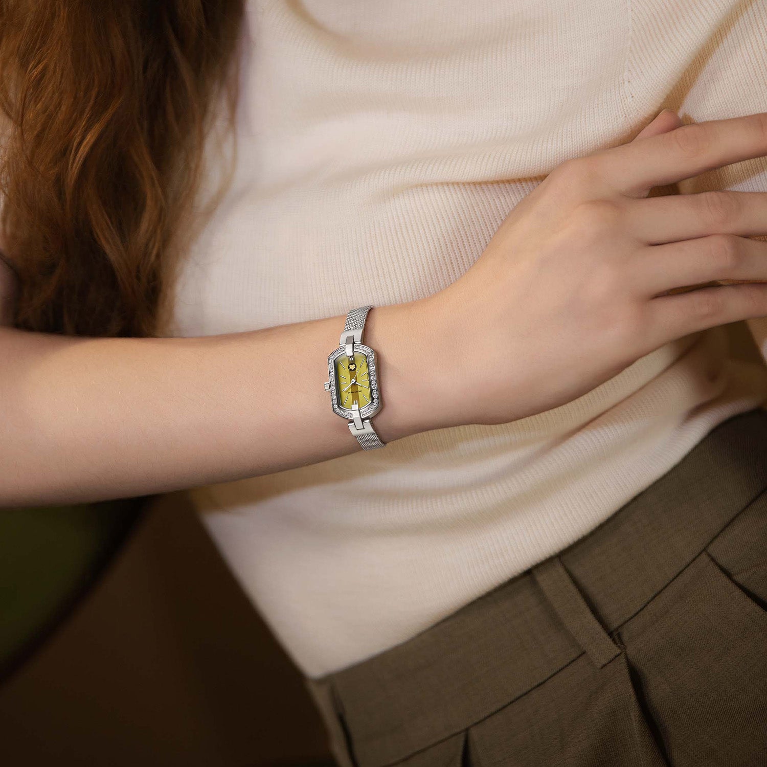 Yellow Beacon Women's Watch - Golden Maple Beacon Series