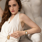 Square Rose Gold Watch - Gold