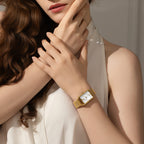 Square Rose Gold Watch - Gold